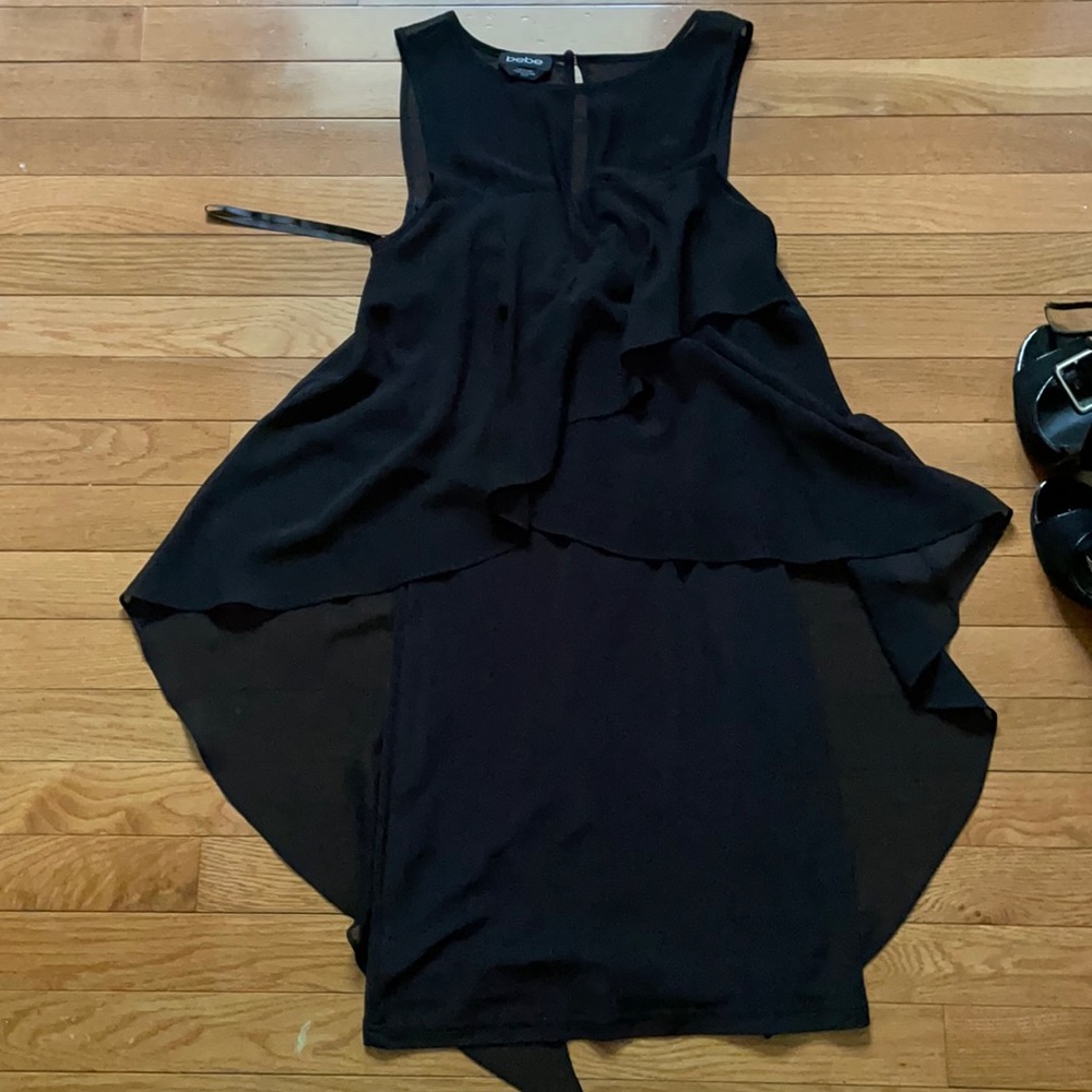 Bebe black bandaid dress